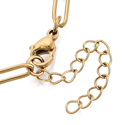4MM Unisex 304 Stainless Steel Paperclip Chain Necklaces STAS-Q113-14G-04-1