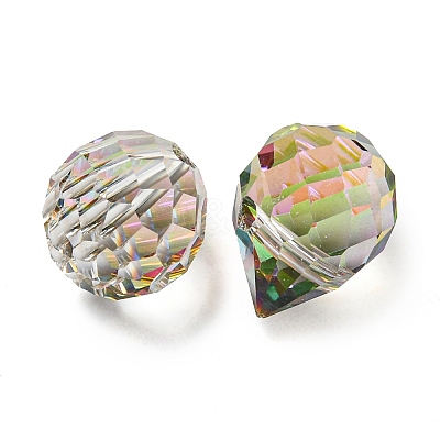 Electroplated Glass Beads LS-EGLA-K062-01A-FR03-1