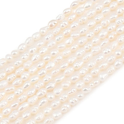 Natural Cultured Freshwater Pearl Beads Strands PEAR-F020-07-1