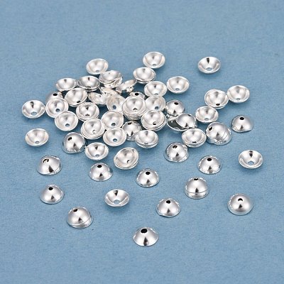 201 Stainless Steel Bead Caps STAS-F040-20A-S-1