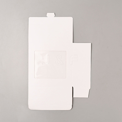 Square Cardboard Paper Gift Box CON-WH0092-68B-02-1