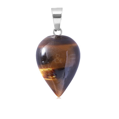 Natural Tiger Eye Pendants WG38027-16-1