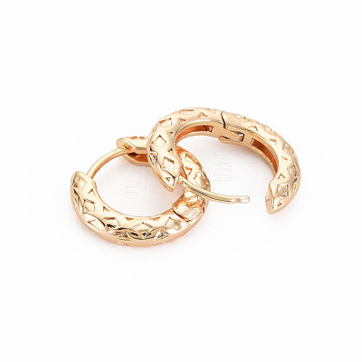 Brass Huggie Hoop Earring KK-S364-278-1
