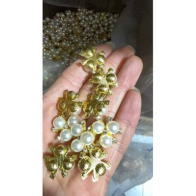 Alloy Cabochons PALLOY-WH0071-36G-1