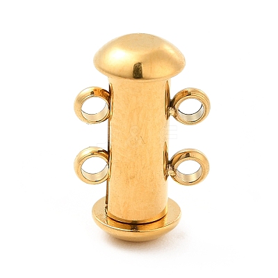 Ion Plating(IP) 304 Stainless Steel Slide Lock Clasps STAS-G071-51G-1