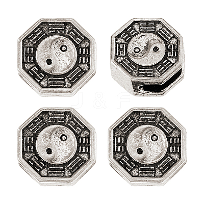 4Pcs Brass European Beads KK-FH0008-27A-AS-1