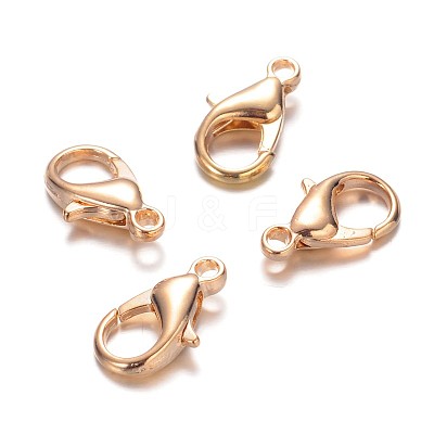 Zinc Alloy Lobster Claw Clasps X-E106-KCG-1