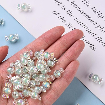 Transparent Acrylic Beads TACR-S152-03B-SS2111-1