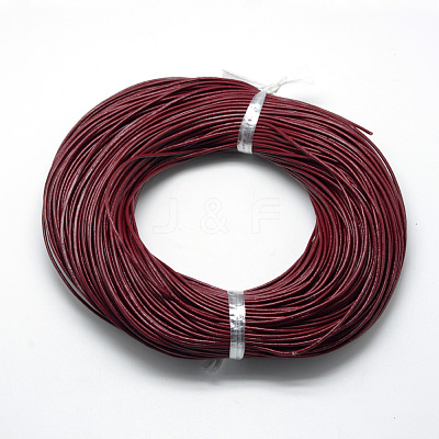 Spray Painted Cowhide Leather Cords WL-R001-2.0mm-16-1