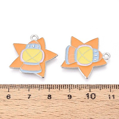 Halloween Theme Alloy Enamel Pendants ENAM-T022-54P-07-1