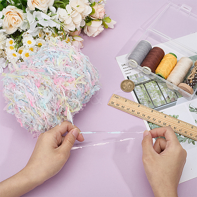 Segment Dyed Polyester Yarn YCOR-WH0007-05-1