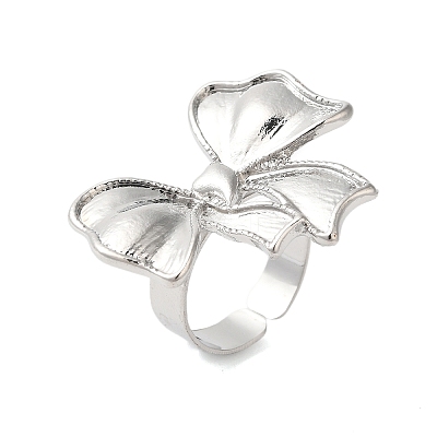 Bowknot Alloy Open Cuff Rings LS-RJEW-U006-05P-1