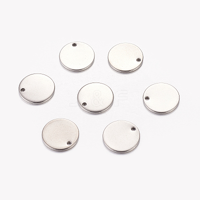 Tarnish Resistant 304 Stainless Steel Stamping Blank Tag Charms LS-STAS-G024-1-1
