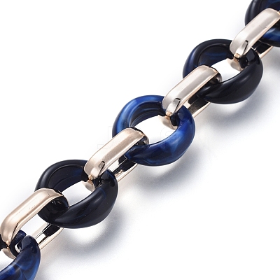 Transparent Acrylic Handmade Cable Chain AJEW-JB00547-03-1