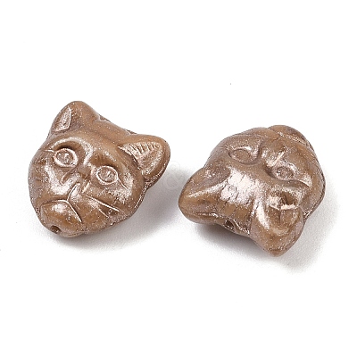 Czech Pressed Glass Beads GLAA-I061-04A-1