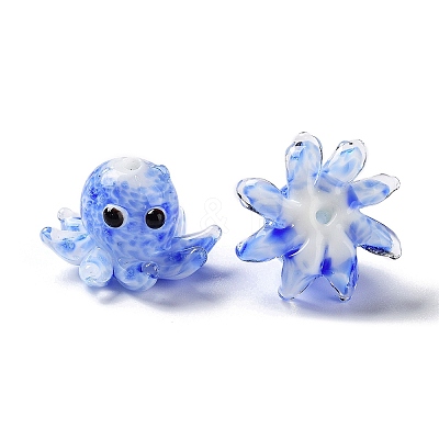 Handmade Bumpy Lampwork Beads Strands LS-LAMP-N021-37A-01-1