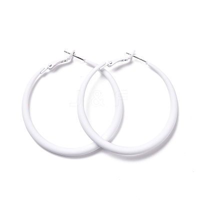 Alloy Big Hoop Earrings for Women EJEW-M201-01F-1