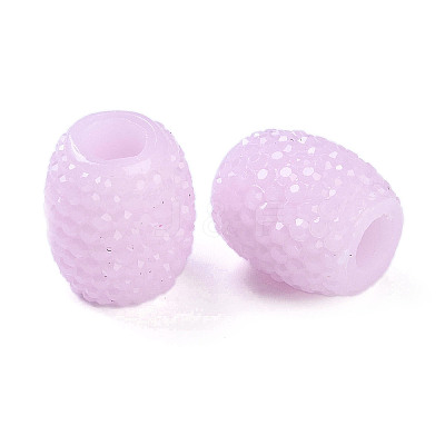 Opaque Resin European Jelly Colored Beads RESI-B025-02A-04-1