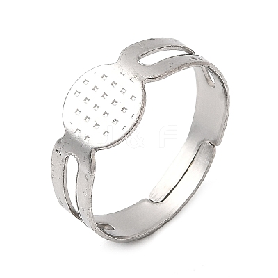 316 Stainless Steel Pad Ring Settings X-STAS-D375-03P-1