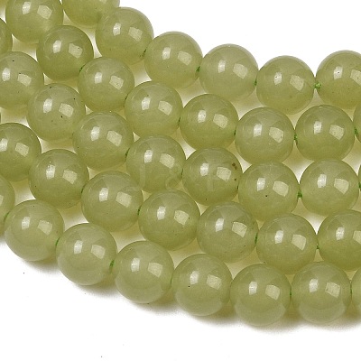 Natural Dyed White Jade Beads Strands GG-CBAEB22-B01-10mm-05-1
