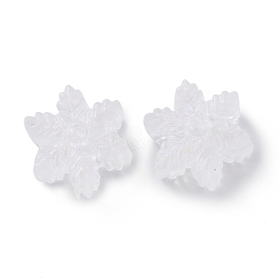 Transparent Acrylic Beads X-OACR-P007-30-1