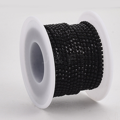 Electrophoresis Iron Rhinestone Strass Chains CHC-Q009-SS12-B01-1