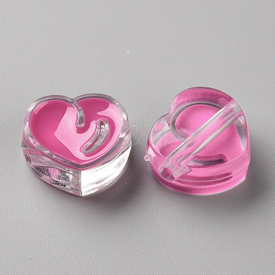 Transparent Enamel Acrylic Beads TACR-S155-004I-1