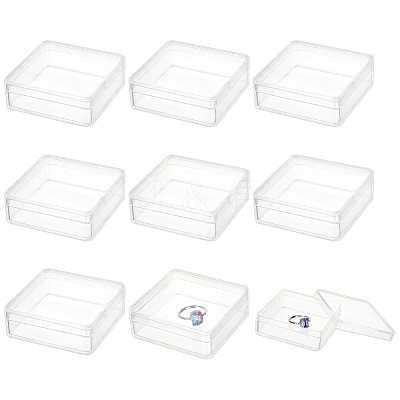 Square Acrylic Storage Boxes LS-CON-WH0125-10A-1
