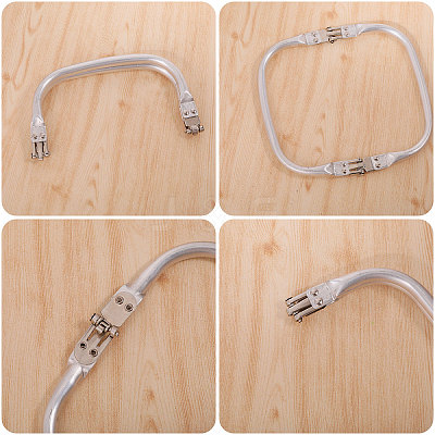 Zinc Alloy Tube Bag Flex Frames DIY-WH0581-47A-1