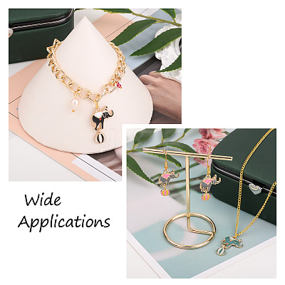32Pcs 4 Colors Zinc Alloy Enamel Pendants ENAM-TA0001-25-1
