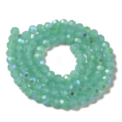 Imitation Jade Glass Beads Strands EGLA-A035-J6mm-L10-1