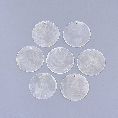 Capiz Shell Pendants X-SHEL-S276-23B-1