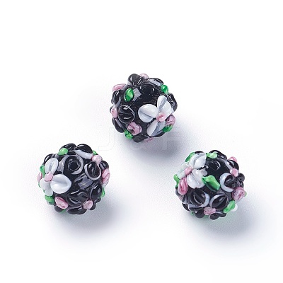 Handmade Bumpy Lampwork Beads LAMP-E021-07H-1