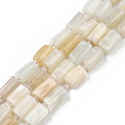 Natural White Moonstone Beads Strands G-N327-06C-1