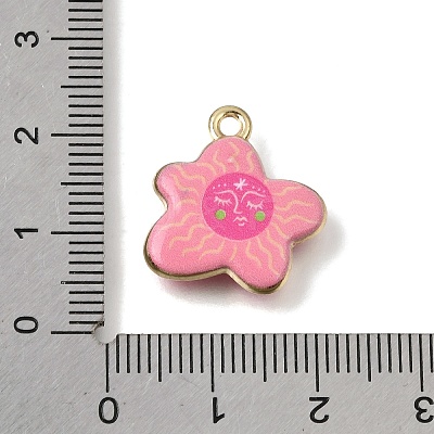 Printed Brass Pendants KK-CBAE379-02G-E-1