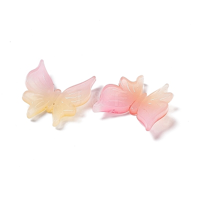 Two Tone Opaque Acrylic Cabochons X-OACR-C009-11-1