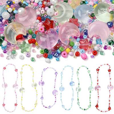 Mixed Styles Glass Beads Strands EGLA-FS0002-63B-1