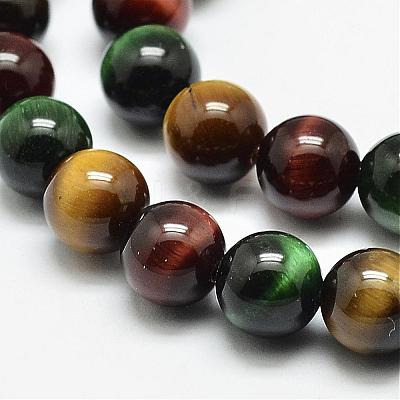 Natural Tiger Eye Beads Strands G-N0224-02-6mm-1