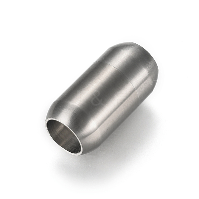 Tarnish Resistant 304 Stainless Steel Magnetic Clasps with Glue-in Ends STAS-E440-92A-1