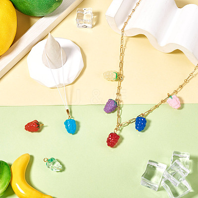 8Pcs Lampwork Pendants PALLOY-TAC0157-1