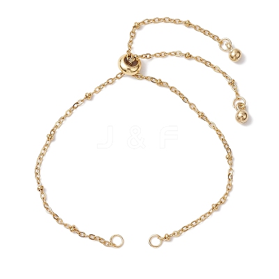 2Pcs 2 Colors 304 Stainless Steel Slider Bracelet Makings AJEW-JB01252-1