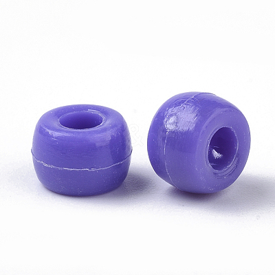 Opaque Acrylic European Beads MACR-N008-13A-1