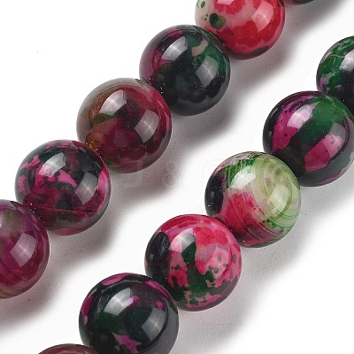 Natural Multi-Color Agate Beads Strands G-A261-B13-14mm-1