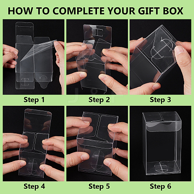 Rectangle PVC Packaging Boxes CON-WH0099-30C-1