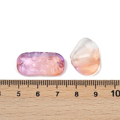 Gradient Color Transparent Glass Beads GLAA-B026-01K-1