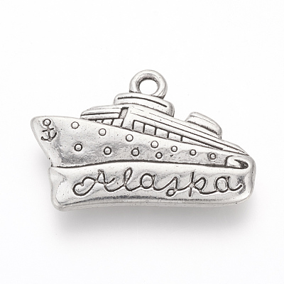 Tibetan Style Alloy Pendants TIBEP-Q076-026AS-RS-1