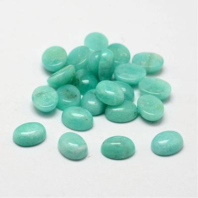 Oval Natural Amazonite Cabochons G-O147-02B-1