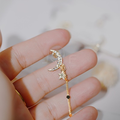 Alloy Crystal Rhinestone Tassel Cuff Earrings FS-WGCD986-01-1