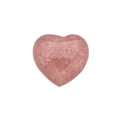 Natural Strawberry Quartz Heart Sculpture Display Decorations PW-WG48DEF-10-1