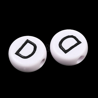 Opaque Acrylic European Beads AC-CBA3BDD-01D-1